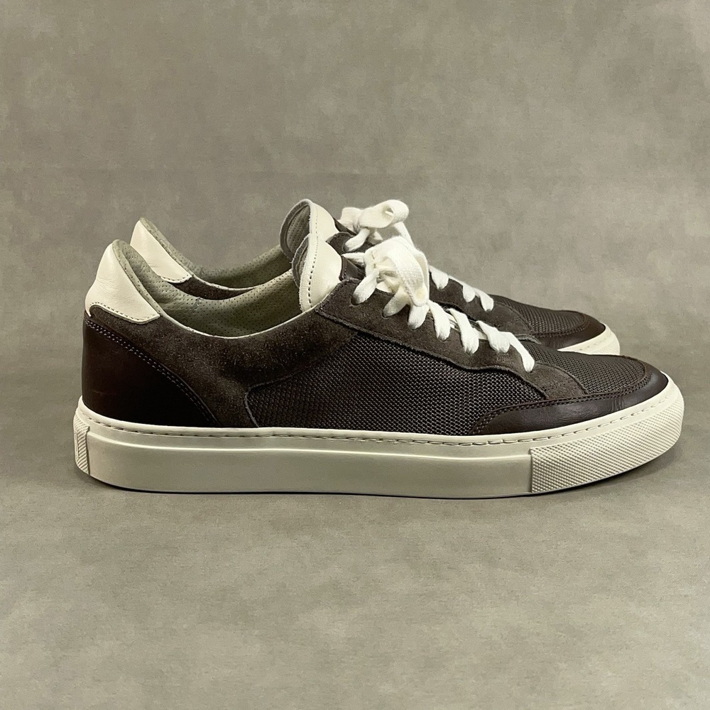 Brunello‎ Cucinelli Men's Mesh & Leather Low-Top Sneakers Size 41 US 8